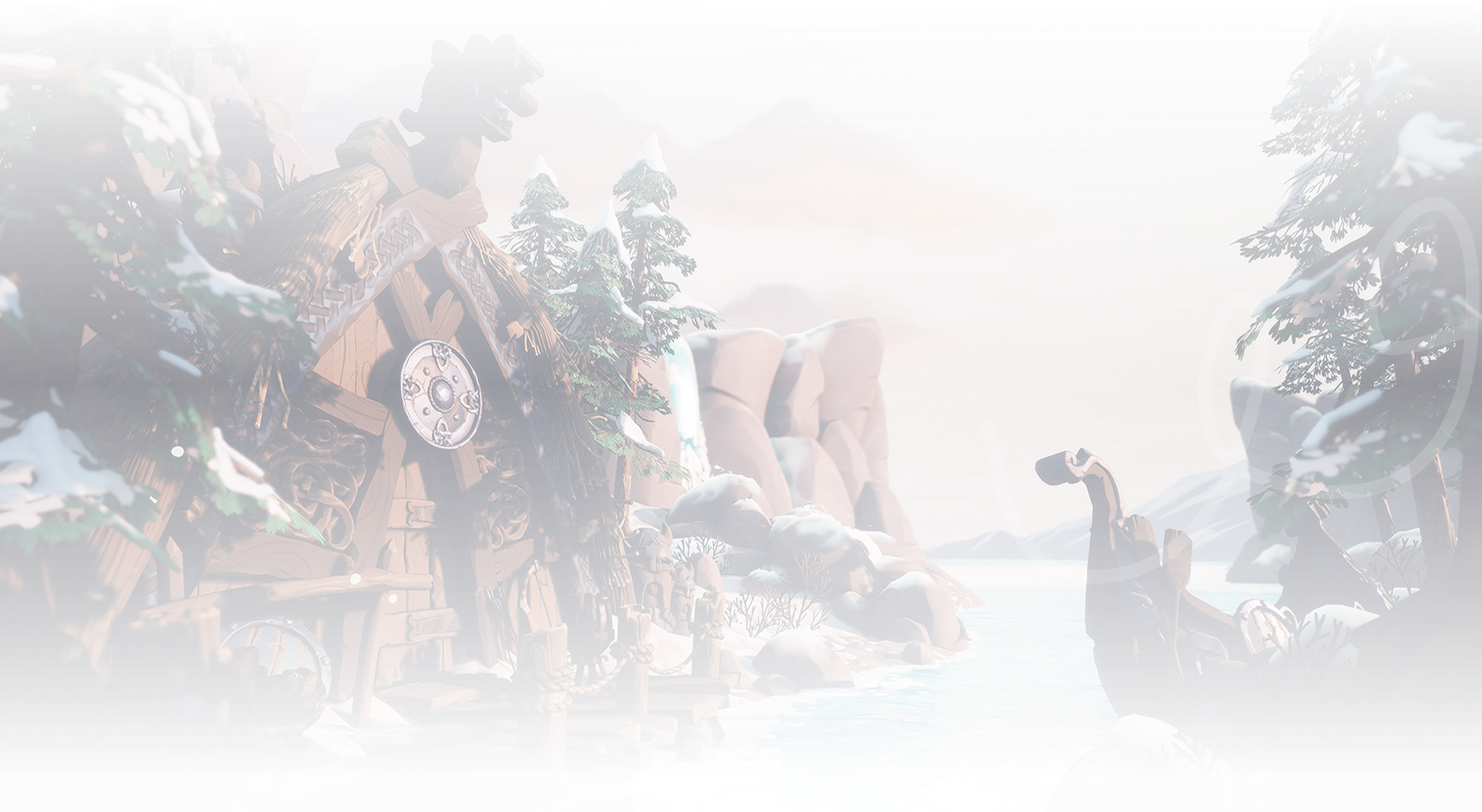Mysterious forest background